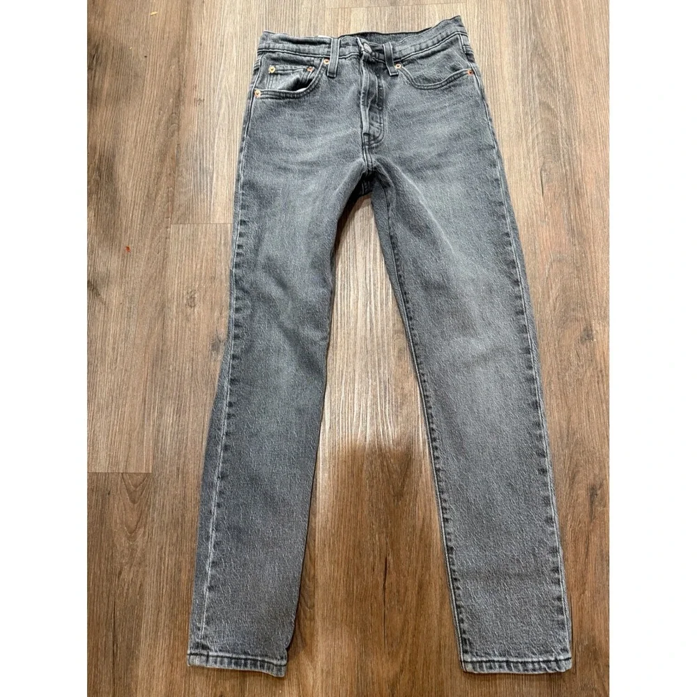 Levi premium 501 Original Fit‎ Jeans Grey Wash Women W25 L28
